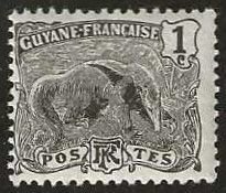 French Guiana 51, mint, lightly hinged. 1905.  (F470)
