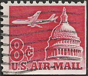 # C64 USED JET AIRLINER OVER CAPITOL
