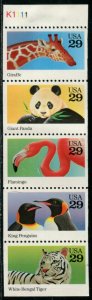 2709a US 29c Wild Animals bklt pane, MNH