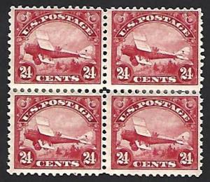 C6 MINT F-VF OGnh block 4 stamps