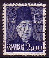 Portugal Portrait of Fernao Lopes 1v canc SG#1027 MI#736