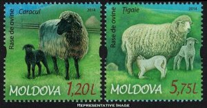 Moldova Scott 832-833 Mint never hinged.