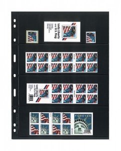 Lindner Uniplate Stamp Stock pages pack of 5 (similar to Vario) priced to clear 