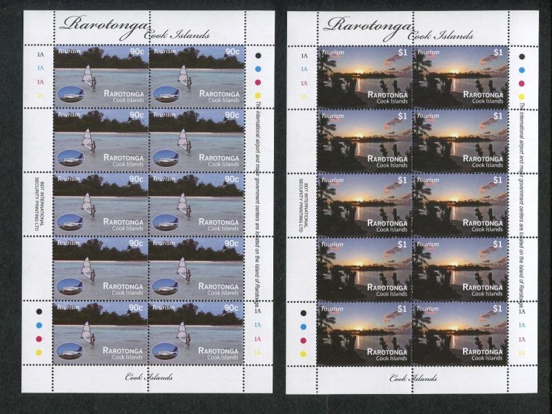 2011 Cook Islands Stamps #1367-1381 Rarotonga Tourism Full Sheet Mint Set of 15