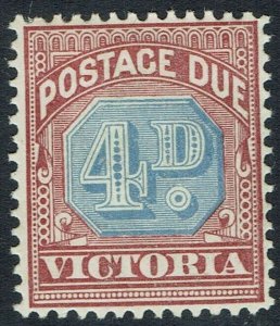 VICTORIA 1890 POSTAGE DUE 4D