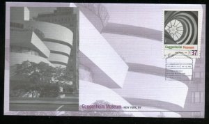 US 3910a Architecture Guggenheim Museum UA Fleetwood cachet FDC