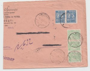 Romania COVER 1923 OIL COMPANY USED ROYAL MAIL POST PLOESTI