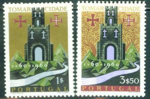 Portugal Scott 878-9 MH* Tomar set 1969