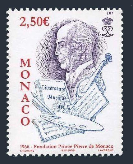 Monaco 2425,MNH. Prince Pierre Foundation,40th Ann.2006.Violin. 