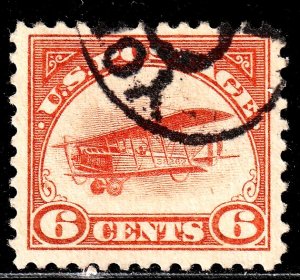 #C1 US 6 CENT ORANGE CURTIS JENNY-USED-FINE-V/F
