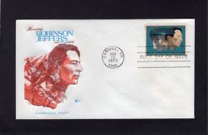 1485 Robinson Jeffers, FDC, CCC, unaddressed, CV $1.00