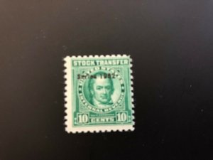 RD366 Stock Transfer F MNH Overprint 1952