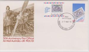 Australia 1981 Airmail  Set on First Day Cover