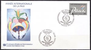 F2209   UNITED NATIONS   FDC # 149      Geneva - Peace