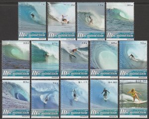 EDSROOM-13543 Micronesia 786-799 MNH 2009 Complete Surfing CV$54.65