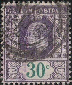 Ceylon,#174  Used, From 1903-05