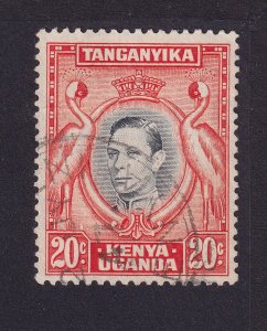 KENYA , UGANDA & TANGANYIKA 74 20c org.&gry.blk. USED VF W 4 PF13.5x14 1942 -FB1