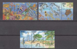 J43662 JL Stamps 1997 aruba set mnh #150a-i wildlife
