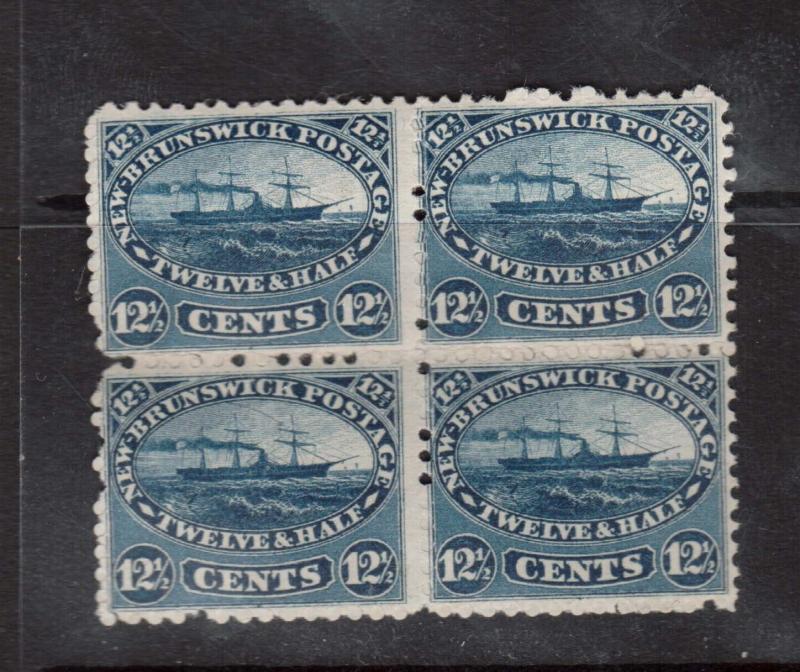 New Brunswick #10 VF Mint Block