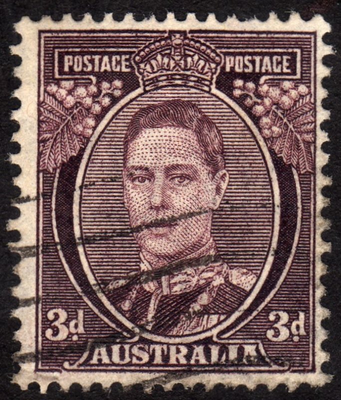 1941, Australia 3p, Used, Sc 183A