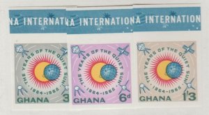 Ghana Scott #186-187-188 Imperf Stamps - Mint NH Set