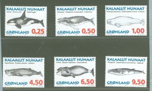 Greenland #303-308 Mint (NH) Single (Complete Set) (Fauna)