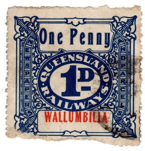 (I.B) Australia - Queensland Railways : Parcel 1d (Wallumbilla)