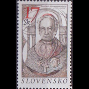 SLOVAKIA 2002 - Scott# 407a Cardinal Rudnay Set of 1 NH