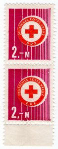 (I.B) East Germany Cinderella : Red Cross Fund 2m