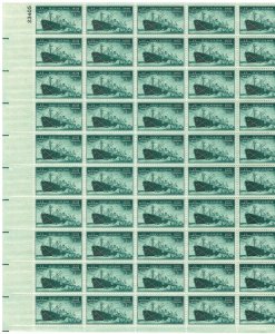 #939 – 1946 3c US Armed Forces: Merchant Marine – MNH OG Sheet