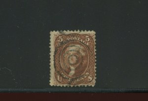 75 Jefferson Used Stamp (Stock 75 Bx 46)