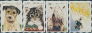 Australia 1991 SG1299-1302 Domestic Pets set MNH