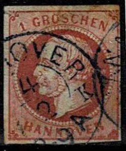 Hanover,Sc.#19a used, King Georg V, colour c cv. € 26