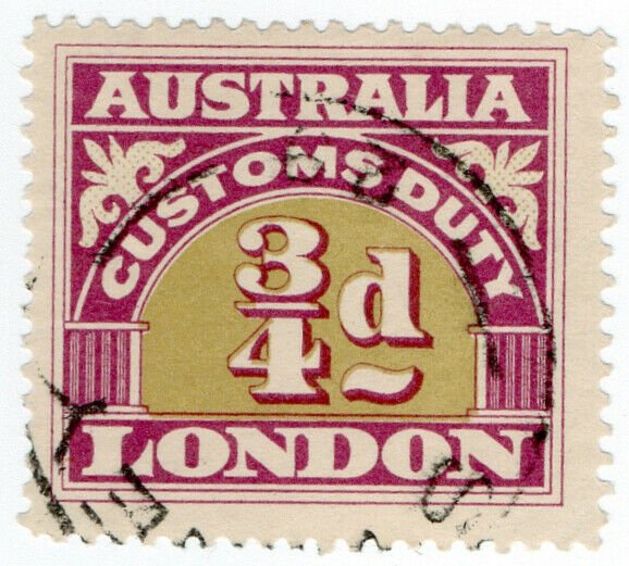(I.B) Australia Revenue : Customs Duty ¾d