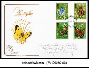 GREAT BRITAIN - 1981 BUTTERFLIES / BUTTERLY - 4V - FDC