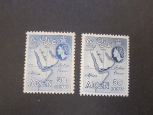 Aden 1953 Sc 53,53A MH