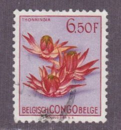 Belgian Congo # 278,  Flower, Used