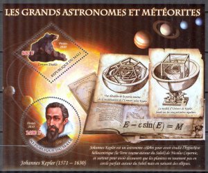 Mali 2010 Space Astronomy Johannes Kepler Meteorites Sheet MNH