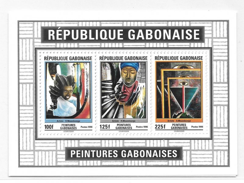 Gabon 1996 Contemporary Paintings S/S Sc 836a MNH B39