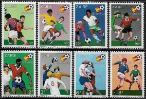 Zaire #1019-26 MNH Set - ESPANA '82 World Cup Soccer