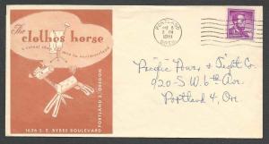 DATE 1961 COVER PORTLAND OF 4c #1058 LIBERTY ISSUE COIL LINCOLN SEE INFO