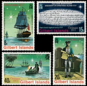 ✔️ GILBERT ISLANDS 1977 - BCENTENARY X-MAS ISLANDS - SC.  295/299 MNH ** [5CW1]