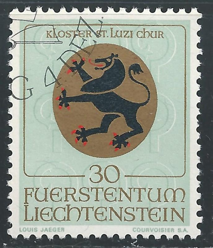 Liechtenstein #462 30rp Arms of St Lucius Monastery, Chur