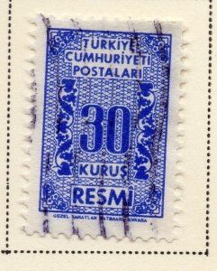 Turkey 1962 Early Issue Fine Used 30k. 086051