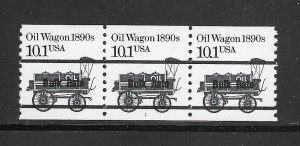 #2130A MNH 10.1c Oil Wagon 1890s PNC/3 Plate #1 Black Precancel.