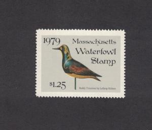 MA6 - Massachusetts State Duck Stamp.   Single. MNH. OG.