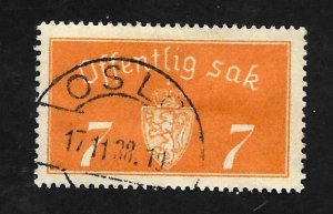 Norway 1933 - U - Scott #O11