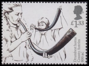 GB 3917 Ancient Britain Drumbest Horns £1.33 single MNH 2017