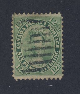 Canada Queen Victoria Stamp #18-12 1/2c F/VF Used Guide Value = $150.00