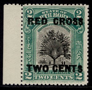 NORTH BORNEO GV SG227, 2c + 2c green, NH MINT. Cat £55.